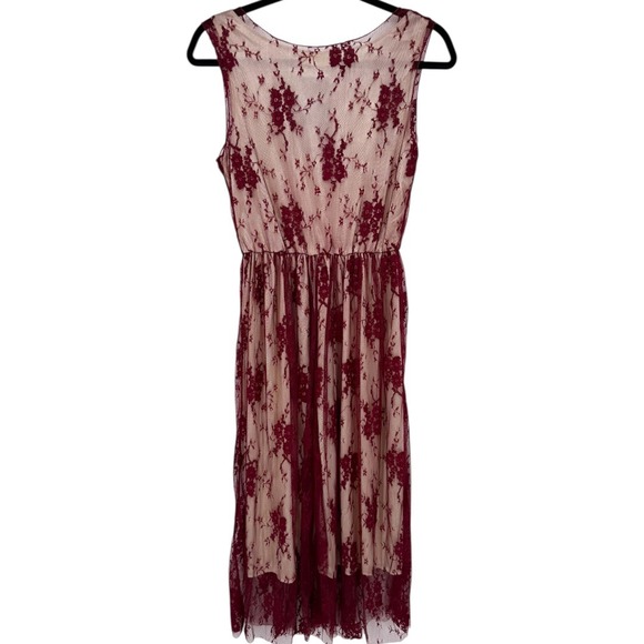 NWT Anna Kaci‎ Sleeveless Floral Lace Midi Dress Size Medium Whimsigoth Witchy - Picture 5 of 11